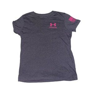 Under Armour patriotic American flag t-shirt dark grey SMALL
